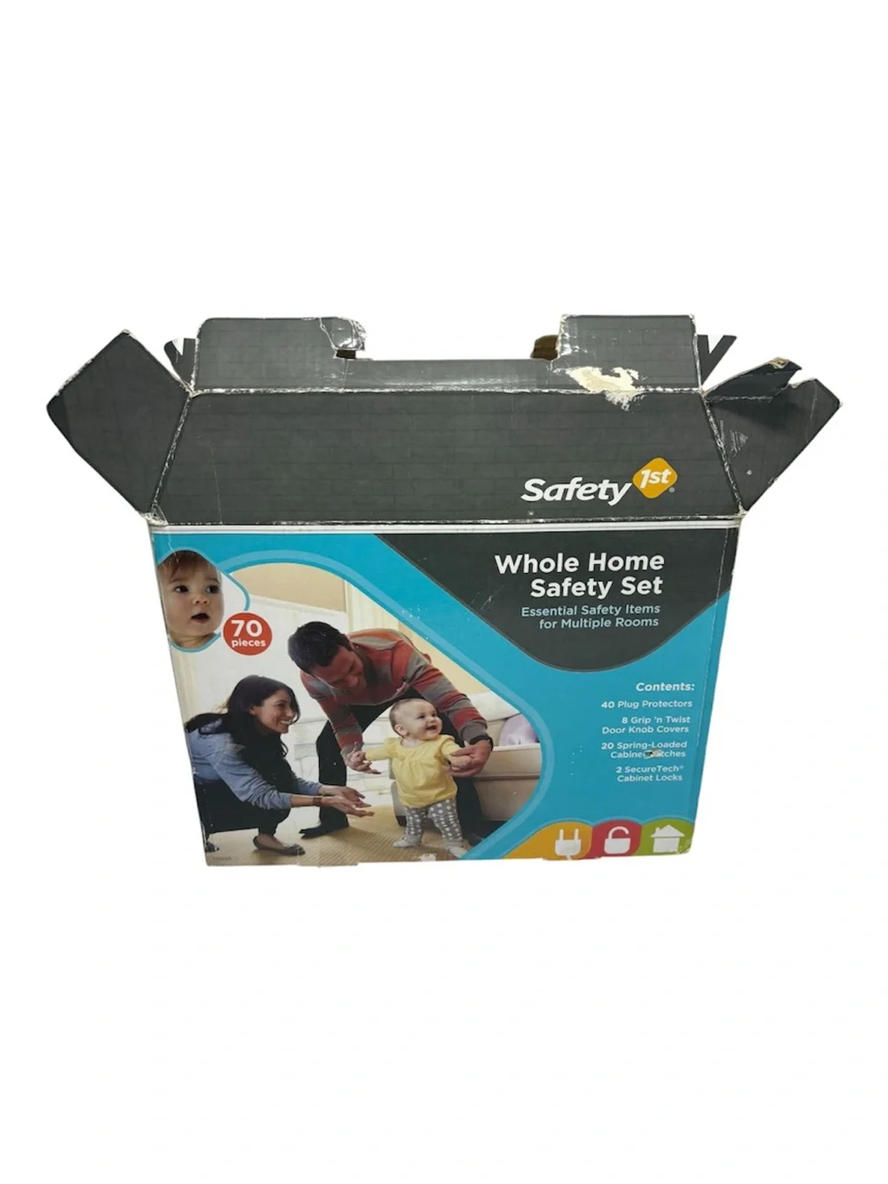 Safety 1st Whole Home Safety Set Outlet & Cabinet Hardware Kit - White